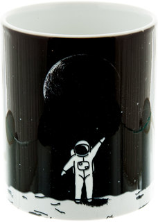 Керамическая кружка 3Dollara Космос. Космонавт на луне. MUG0113