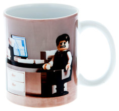 Керамическая кружка 3Dollara Конструктор Лего. Офис. Компьютер. MUG0178