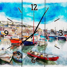 Настенные часы Гавань Корнуолл 50 х 50 см Дом Корлеоне