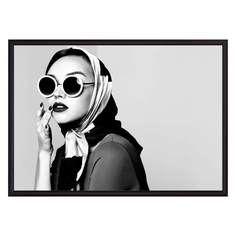 Постер в рамке Ретро стайл 30 х 40 см Дом Корлеоне