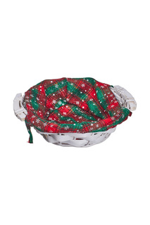 Круглая корзина "Шотландка" DUE ESSE CHRISTMAS