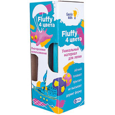 Воздушный пластилин для детской лепки Dream Makers «Fluffy 4 цвета»