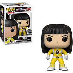 Фигурка Funko POP! Vinyl: "Могучие рейнджеры" Жёлтый рейнджер Трини без шлема, 32809