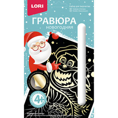 Гравюра новогодняя Lori "Снегирь"