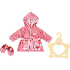 Одежда для куклы Zapf Creation Baby Annabell Уютный халатик и тапочки