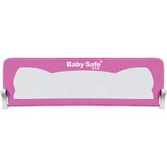 Барьер для кроватки Baby Safe Ушки, 120х42 см, розовый