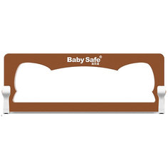 Барьер для кроватки Baby Safe Ушки, 150х66 см, коричневый