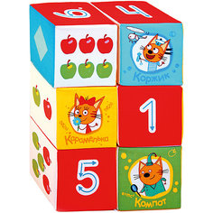 Игрушечные кубики Miakishi "Три Кота", математика Мякиши