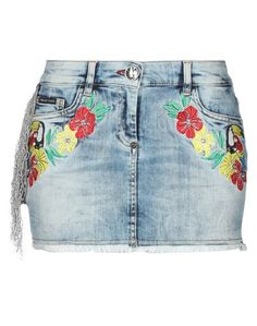 Джинсовая юбка Philipp Plein