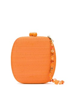 Serpui wicker clutch bag