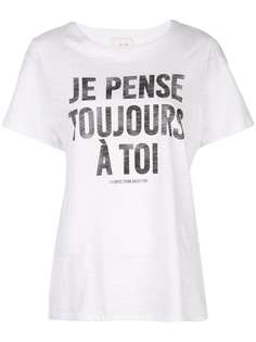 Cinq A Sept футболка с принтом Je Pense Toujours A Toi
