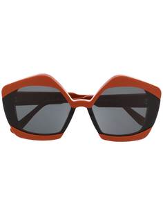 Marni Eyewear солнцезащитные очки в массивной оправе