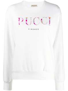 Emilio Pucci свитер из джерси с логотипом