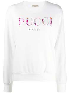 Emilio Pucci свитер из джерси с логотипом