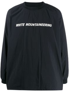 White Mountaineering толстовка с контрастным логотипом