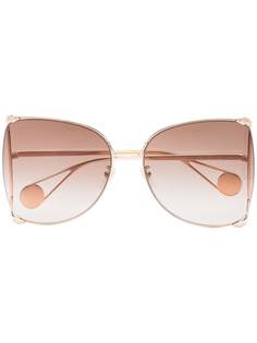 Gucci Eyewear массивные солнцезащитные очки