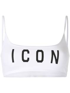 Dsquared2 спортивный бюстгальтер Icon с принтом