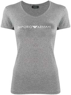 Emporio Armani приталенная футболка с логотипом
