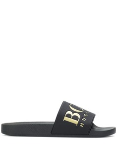 Boss Hugo Boss шлепанцы с логотипом