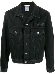 Helmut Lang джинсовая куртка с вышитым логотипом