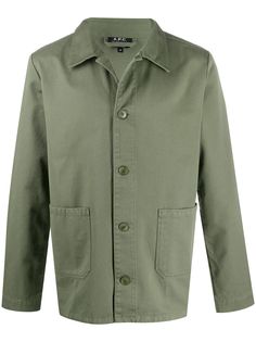 A.P.C. куртка-рубашка с заостренным воротником