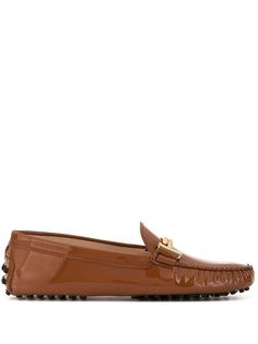 Tods лоферы с металлическим логотипом Tod`S
