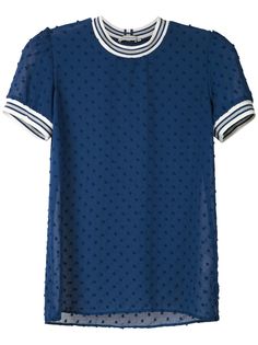 Martha Medeiros Eduarda polka dots textured blouse