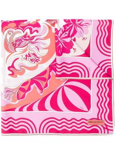 Emilio Pucci платок с абстрактным цветочным принтом