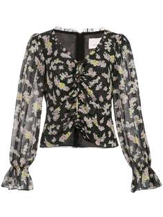 Cinq A Sept блузка Kimberly с цветочным принтом