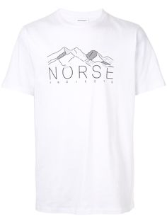Norse Projects футболка Niels Mountain с логотипом