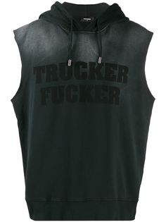 Dsquared2 худи Trucker Fucker без рукавов