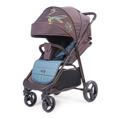 Коляска прогулочная Happy Baby Ultima V2 X4, Birds, бордовый