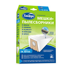 Мешки бумажные Тайфун TA 4015S 5шт + 1 микрофильтр для Bosch / Siemens / Scarlett / K&#228;rcher / Ufesa 4660003391893 Taifun