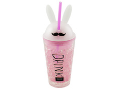 Термокружка Эврика Ледяной стакан Зайчик Drink 450ml 99020