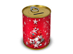 Копилка для денег Canned Money С Новым годом и Исполнения желаний 410220