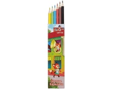 Карандаши цветные №1 School Лисята 6 цветов 656449