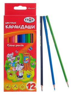 Карандаши цветные Гамма Мультики 12 цветов 050918_07 Gamma
