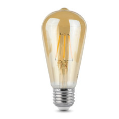 Лампочка Gauss LED Filament E27 ST64 6W Golden 2400К 102802006