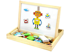 Двухсторонняя магнитная доска База игрушек Роботы BAZA-2015-2