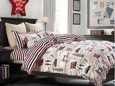 Постельное белье Cleo Satin Lux 41/356-SL Комплект Дуэт Сатин