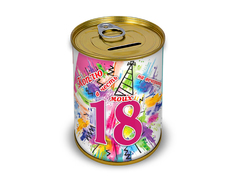 Копилка для денег Canned Money Коплю на вечеринку в честь моих 18-ти 415690