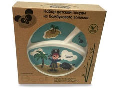 Набор посуды Eco Baby Пираты Light Blue 500134