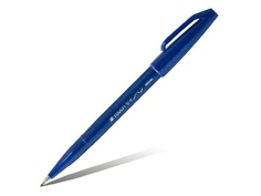 Фломастер-кисть Pentel Brush Sign Pen корпус Blue, стержень Blue SES15C-C
