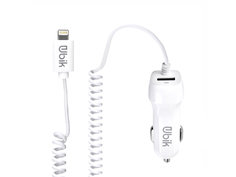 Зарядное устройство Ubik UCS12L 1xUSB 2.1A Кабель Lightning White