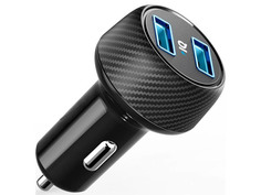 Зарядное устройство Anker PowerDrive 2 Elite 2xUSB 24W 2.4A Black A2212H11