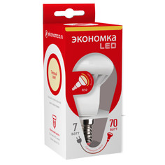 Лампочка Экономка Рефлектор R50 E14 7W 230V 3000K 540Lm Warm Light Eco_LED7WR50E1430