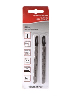 Пилка Elitech T101BR для мягкой древесины/ДВП/фанеры 2шт 1820.085200