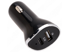 Зарядное устройство Exployd Prime 1хUSB + Type-C 2.1А Black EX-Z-358