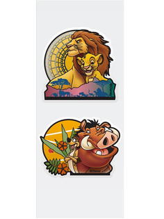 Игрушка Наклейка для ванной Paterra Король Лев 2шт 407-035