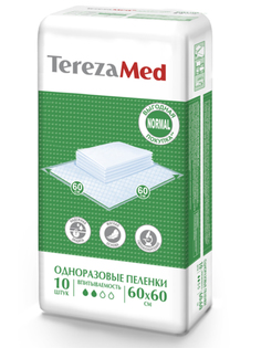 Пеленки TerezaMed Normal 60x60cm 10шт